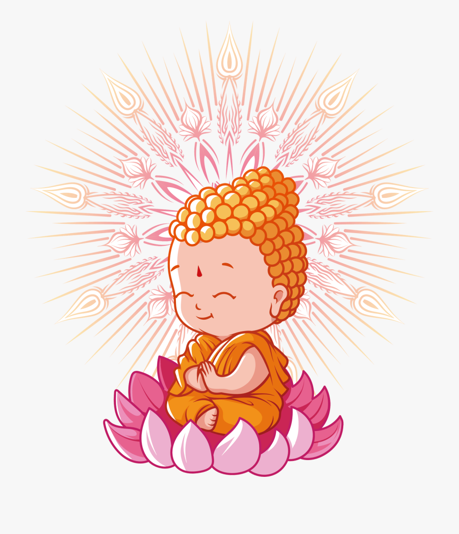 Buddha Statue Cartoon, Transparent Clipart