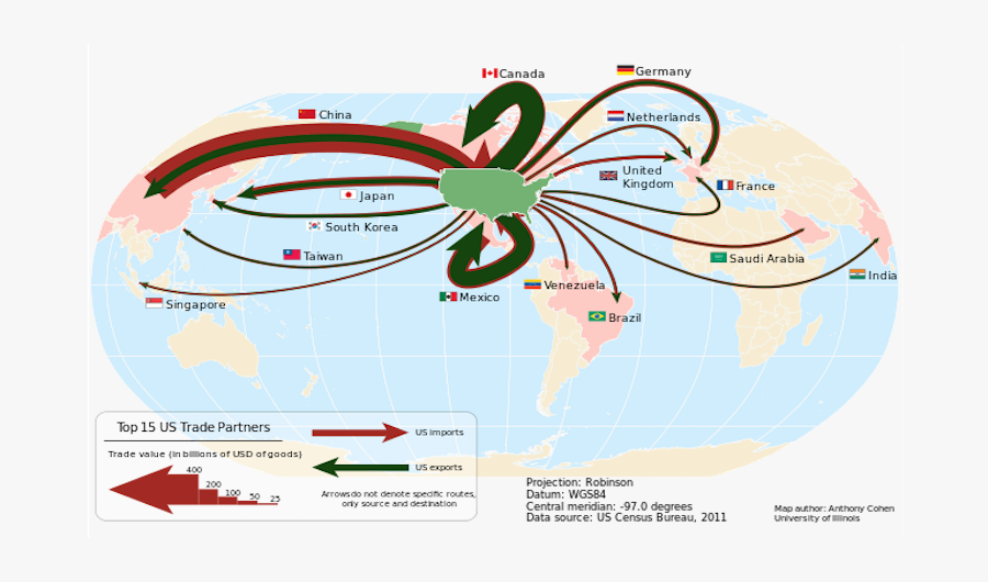 The Top 10 Imports Into The United States - Imports Into United States, Transparent Clipart