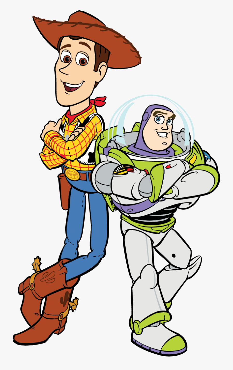 Toy Story Free Party Printables - Woody And Buzz Lightyear Cartoon, Transparent Clipart