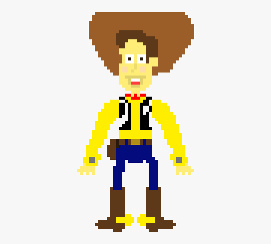 Toy Story Pixel Art Woody, Transparent Clipart
