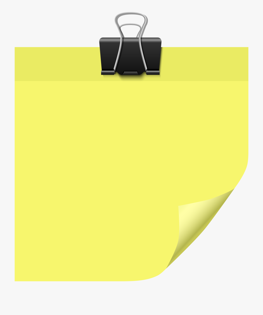 Sticky Note Yellow Png Clip Art - Sticky Note Png Yellow, Transparent Clipart