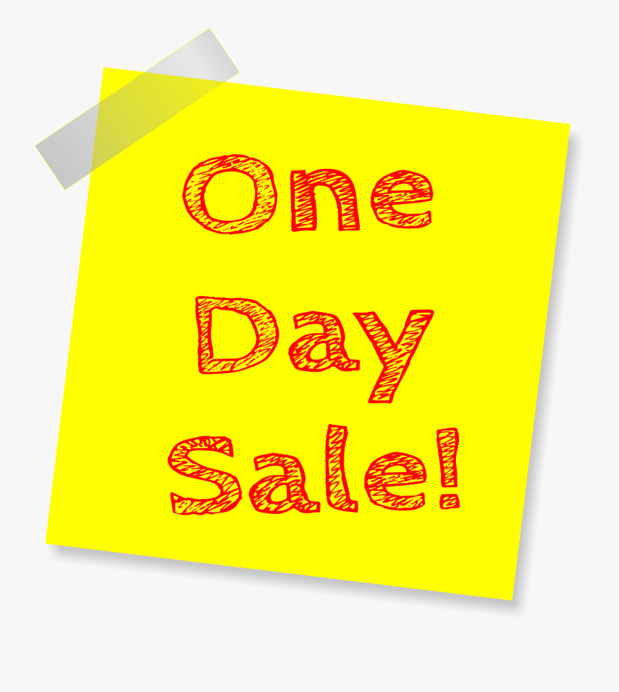 Sale Sticky Note Png Transparent Image - Happy Fathers Day Black Yellow, Transparent Clipart