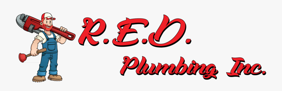 R - E - D - Plumbing Inc, Transparent Clipart