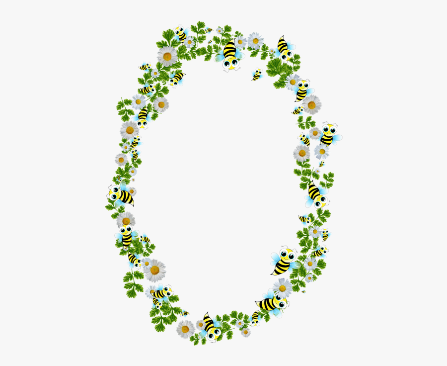 Frame Bees Daisy Fresh Summer Ornament - Kostenlos Rahmen Sommer, Transparent Clipart