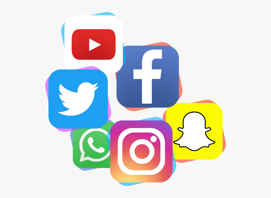 Logo Media Sosial Png, Transparent Clipart