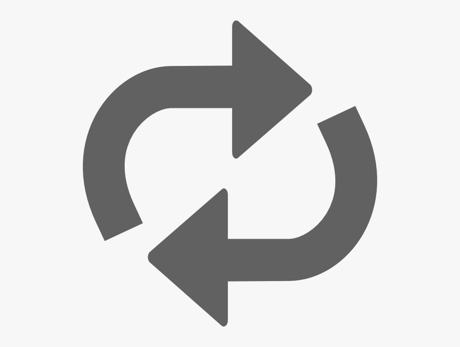 Repeat Icon Grey Png, Transparent Clipart