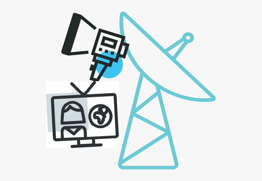 Satellite And Radio Media Tour Image - Antenna Image No Background, Transparent Clipart