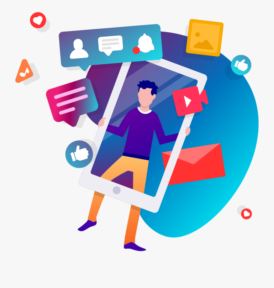 Transparent Social Media Marketing, Transparent Clipart