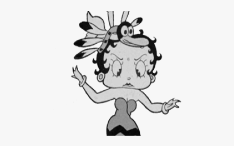 Drawn Toon Betty Boop - Cartoon, Transparent Clipart
