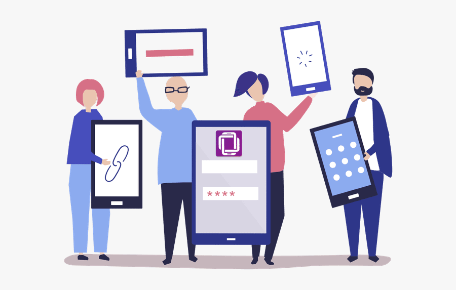 Com App Demo Get Your Own App In Minutes Free "
 Class="img-fluid - Custom Blockchain Development Illustration, Transparent Clipart