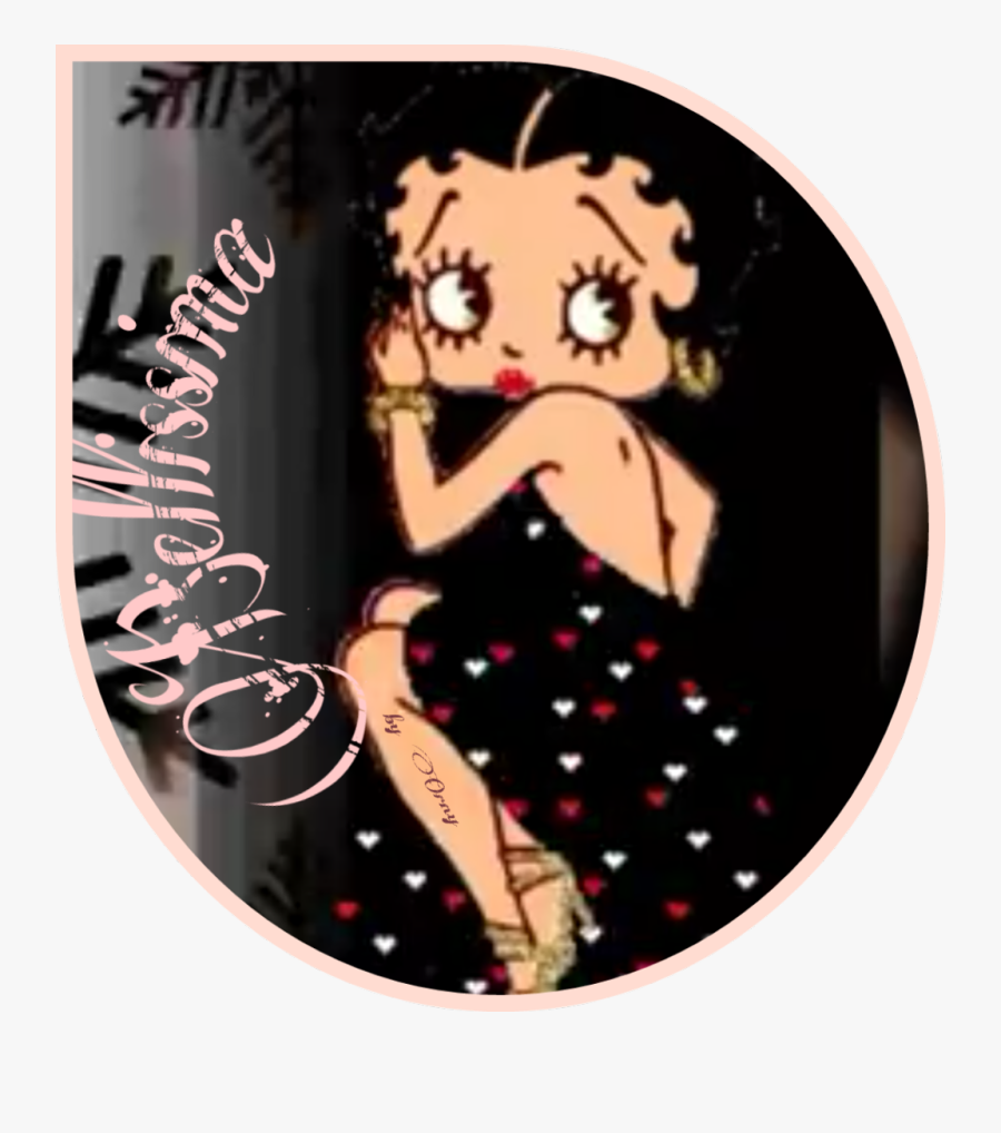 #betty Boop@ornellascionti8 - Betty Boop Black Background, Transparent Clipart