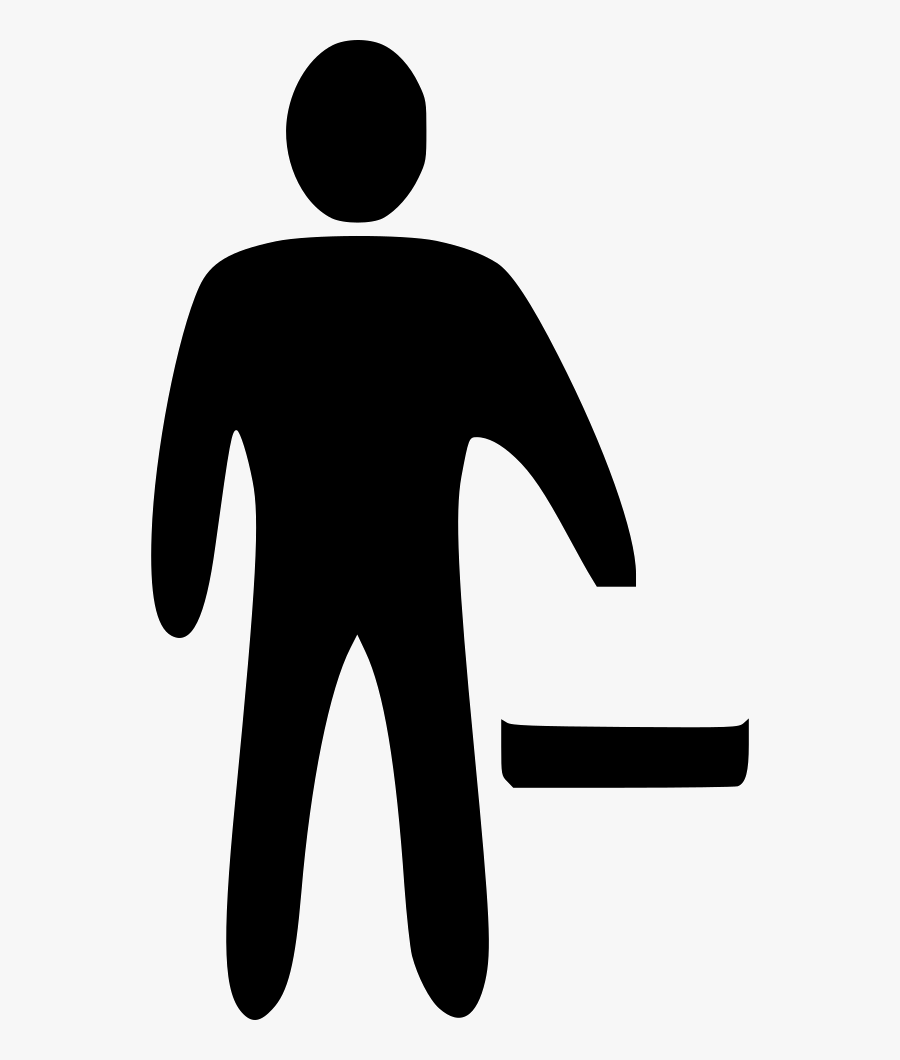 Banker Agent - Person Silhouette Simple, Transparent Clipart