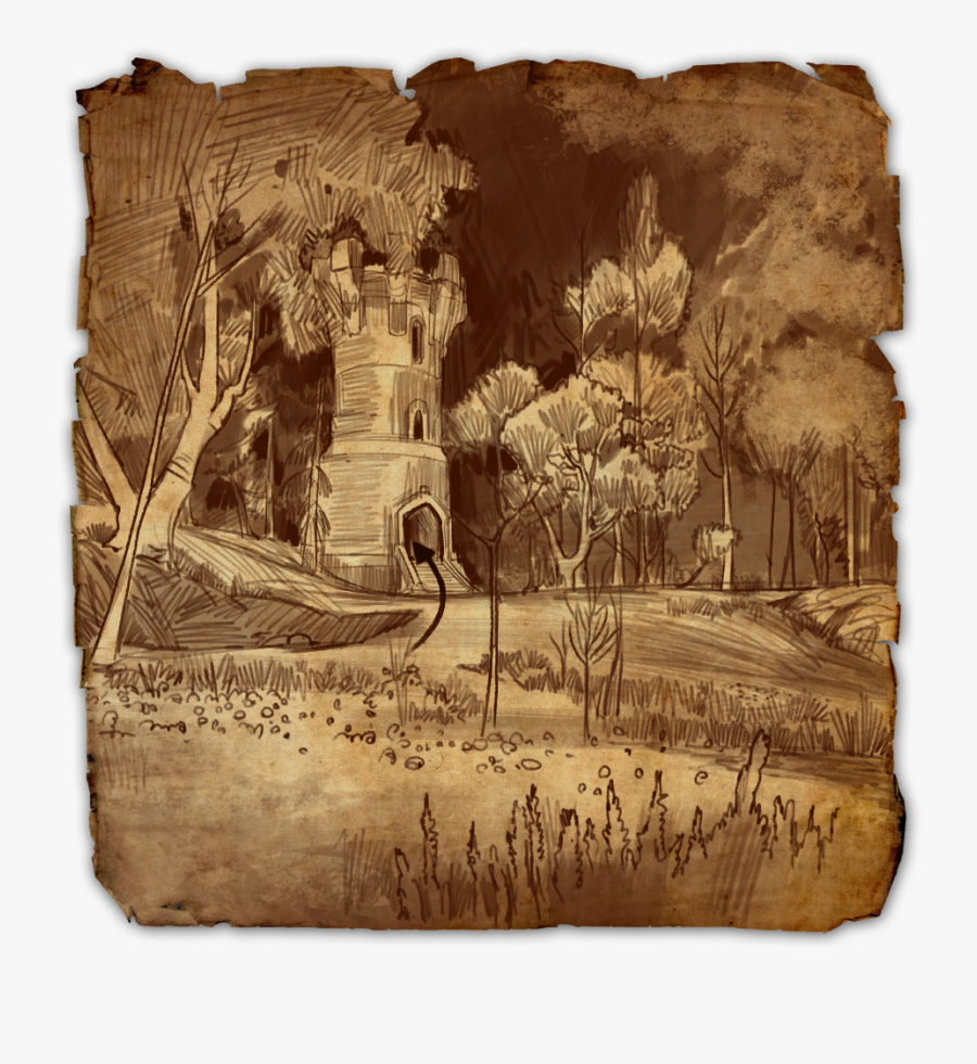 Clip Art The Ce Elder Scrolls - Eso Riften Treasure Map, Transparent Clipart
