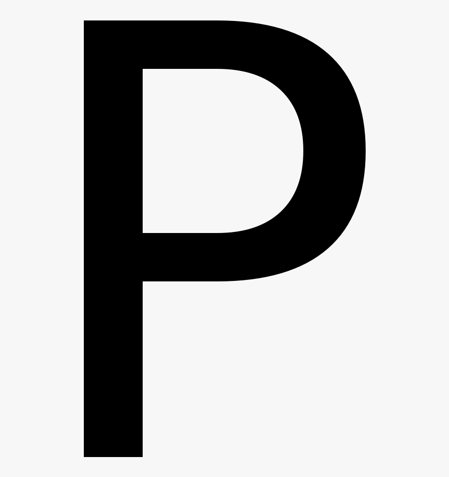 Block Letters P, Transparent Clipart