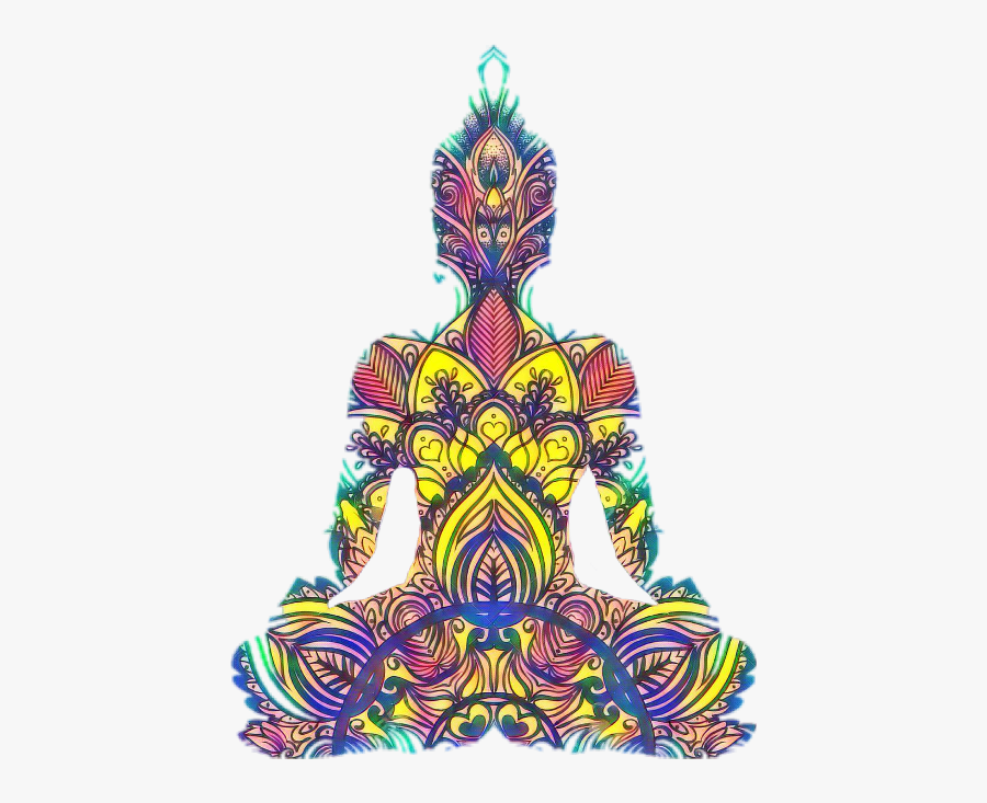 Meditating Buddha Tattoo Abstract, Transparent Clipart