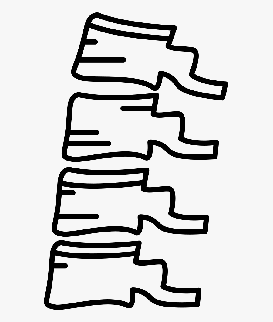Spine Clipart Svg - Vertebral Column, Transparent Clipart