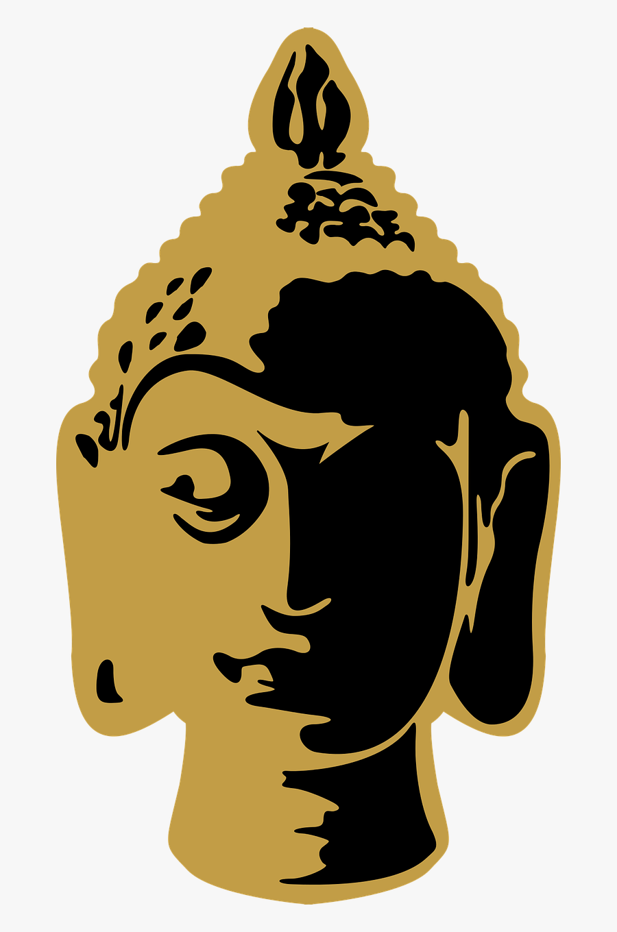 Buddha Buddha Head Buddhism Free Picture - Room Wall Stickers India, Transparent Clipart
