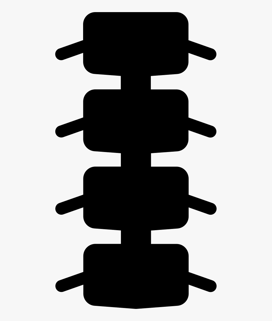 Spinal Bones - Icono Vertebras Png, Transparent Clipart
