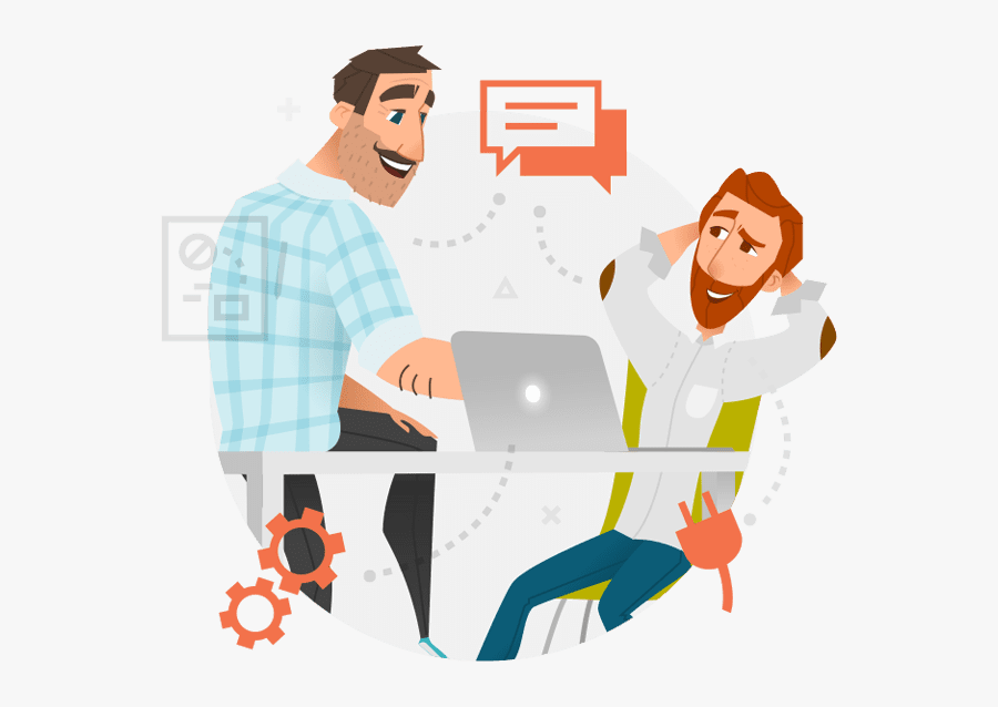 Teamwork Characters Vector, Transparent Clipart