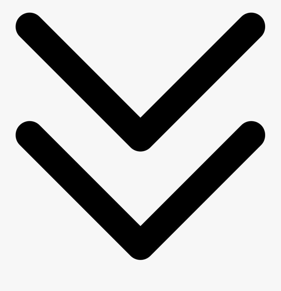 Ic Ala Ios Arrow Comments - Icon Angle Double Down, Transparent Clipart