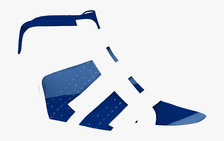 S1809 Blue Patent, Transparent Clipart