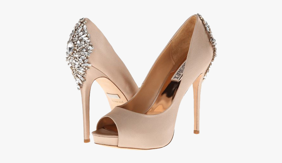 Satin Sandal Png Photos Png Icon - Badgley Mischka Kiara Pump Latte Satin, Transparent Clipart