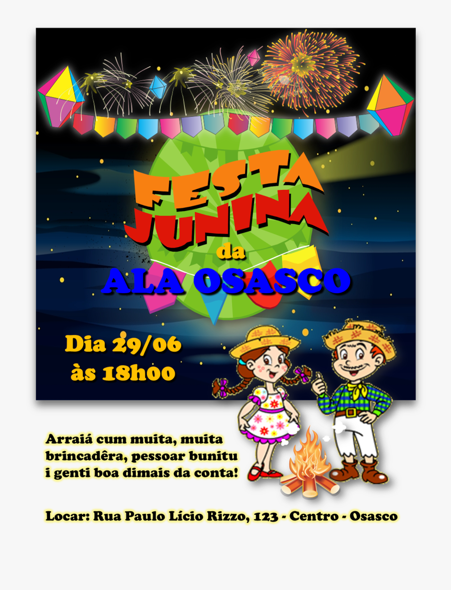 Clip Art Cartazes De Festa Junina - Animal Hospital, Transparent Clipart