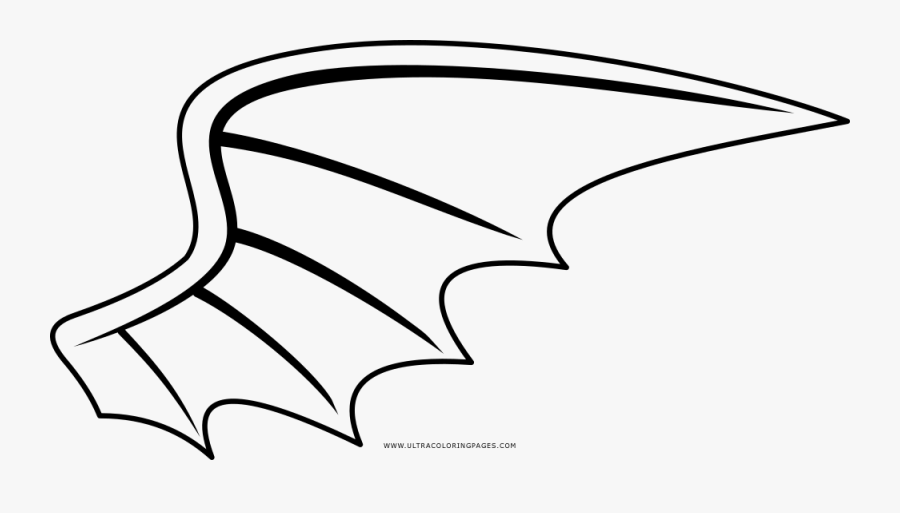 Ala Página Para Colorear - Line Art, Transparent Clipart