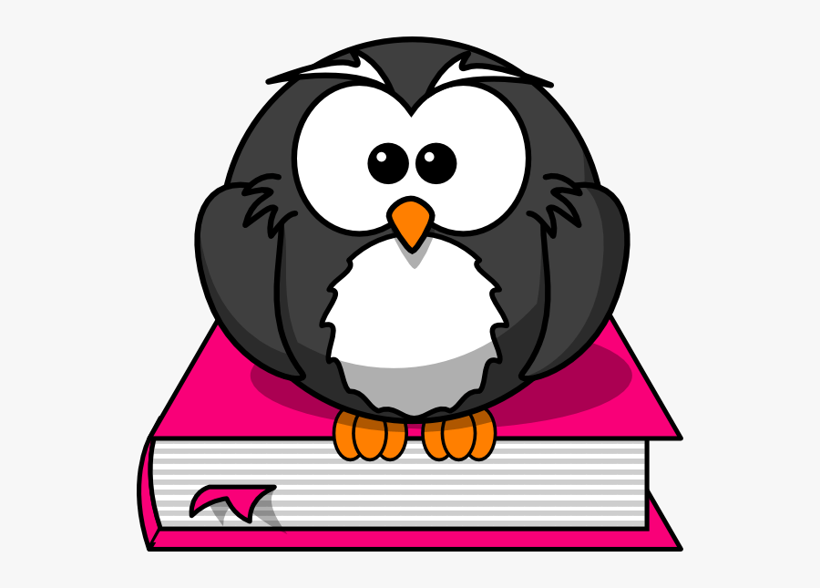 Owl Book Clipart - Owl On Book Clipart, Transparent Clipart