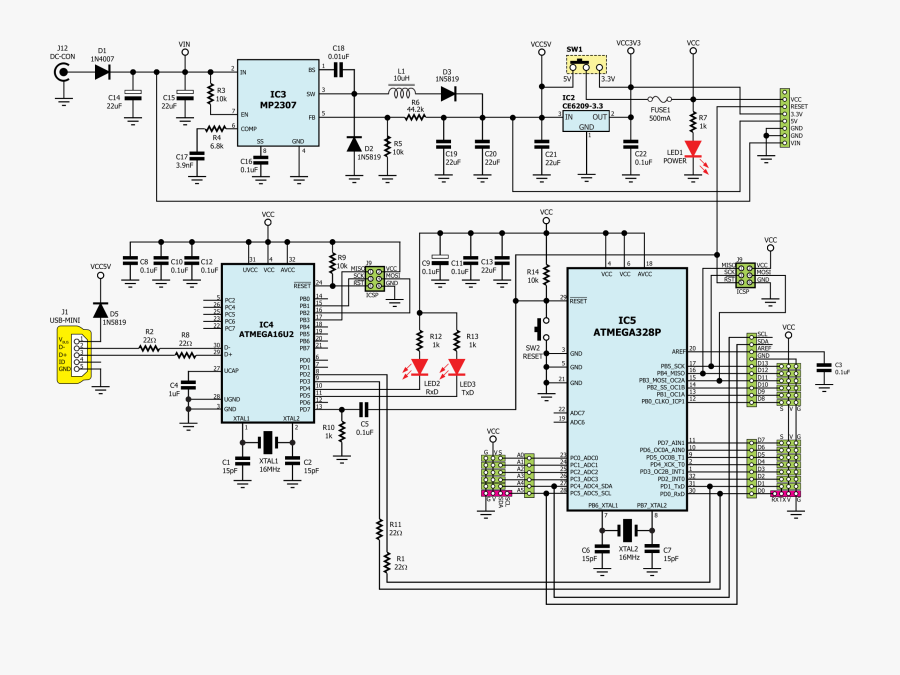 Computer Circuit Layout Clip Arts - Bk Precision 1550 Schematic, Transparent Clipart