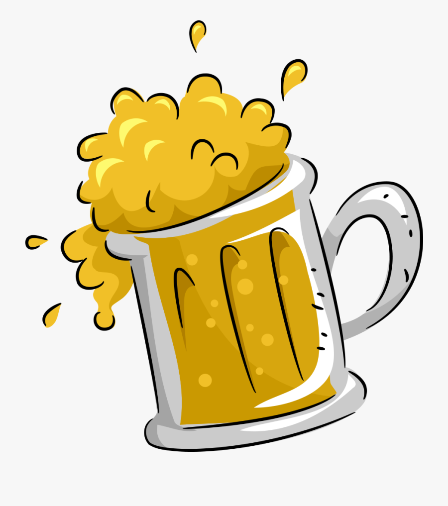 Oktoberfest Beer Graphics Cartoon Cup Free Download - Cartoon Beer Mug Png, Transparent Clipart
