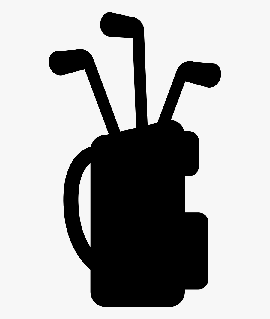 Golf Bag Equipment With Sticks Set, Transparent Clipart