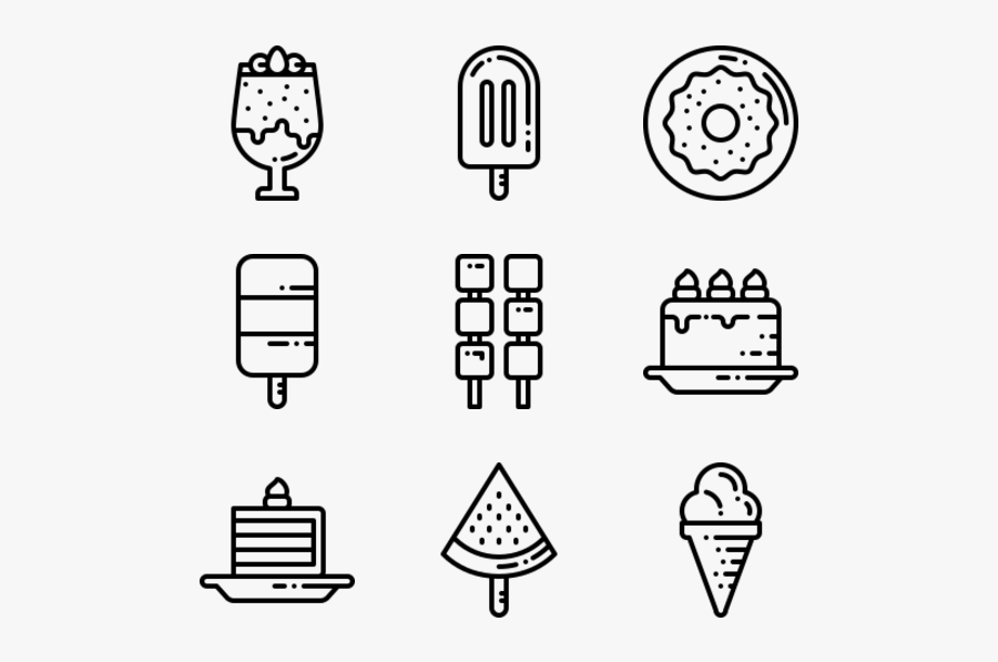 Dessert And Ice Cream, Transparent Clipart