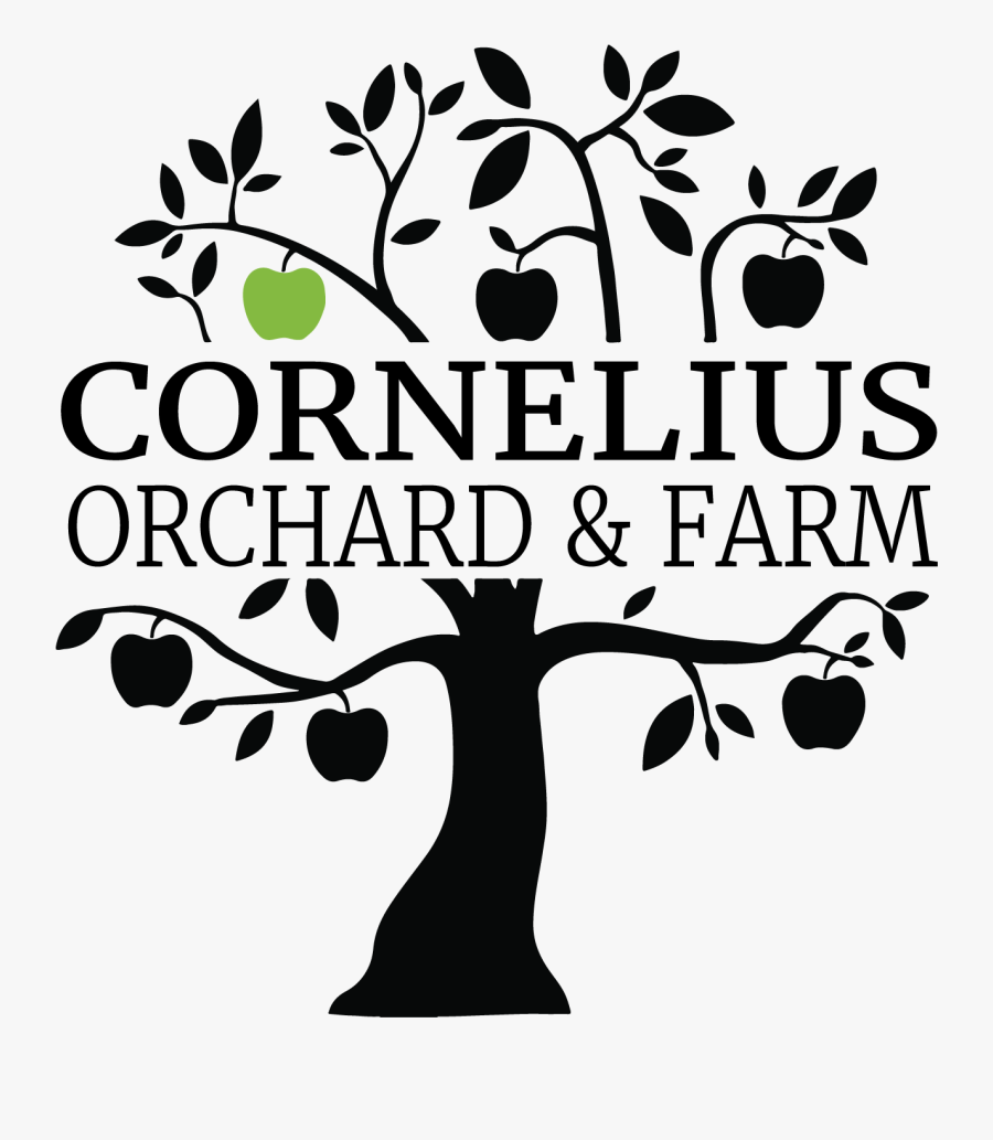 Cornelius Orchard & Farm • Wedding & Event Venue In - Black And White Apple Tree Drawing, Transparent Clipart