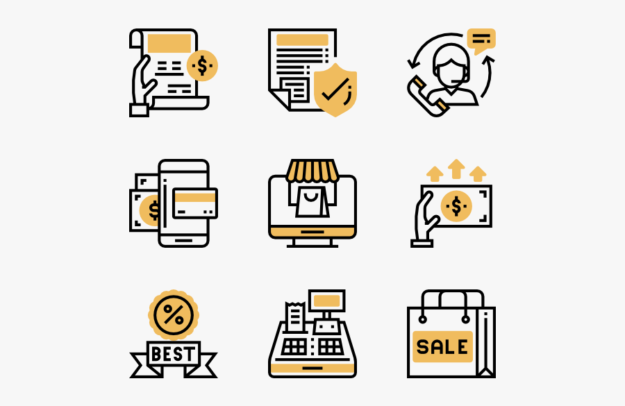 Black Friday - Vector Icon Retail, Transparent Clipart