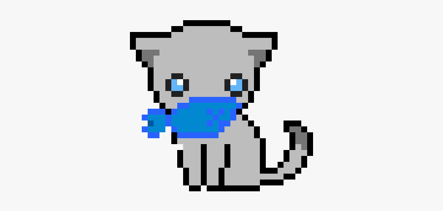 Pixel Art Cat Easy, Transparent Clipart