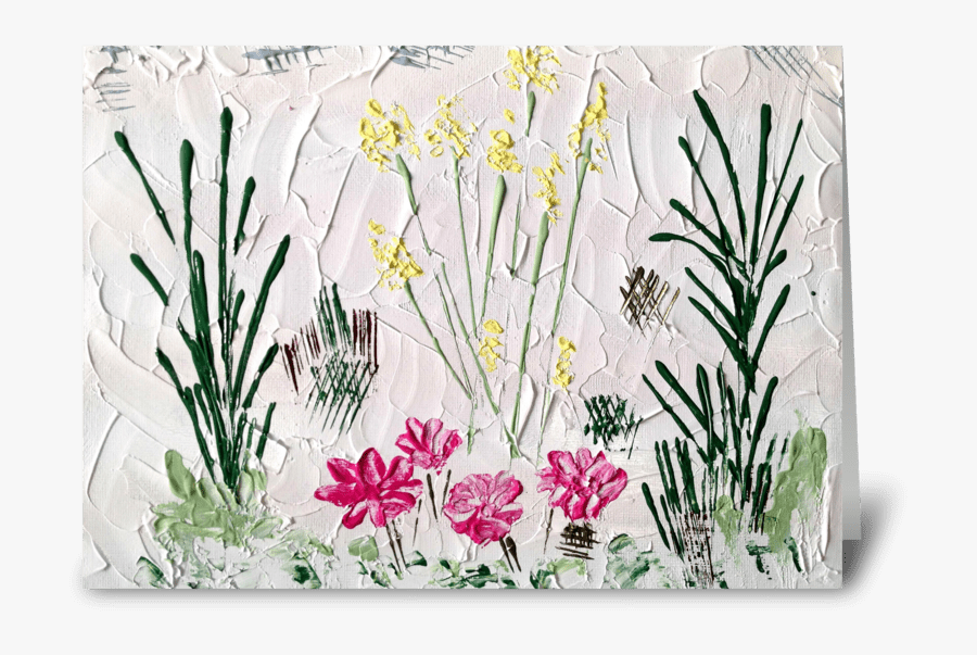 Summer Flowers Blank Greeting Card - Bouquet, Transparent Clipart