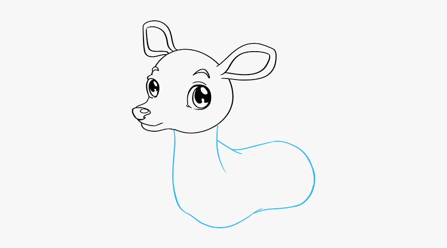 How To Draw Baby Deer - Draw A Baby Deer, Transparent Clipart