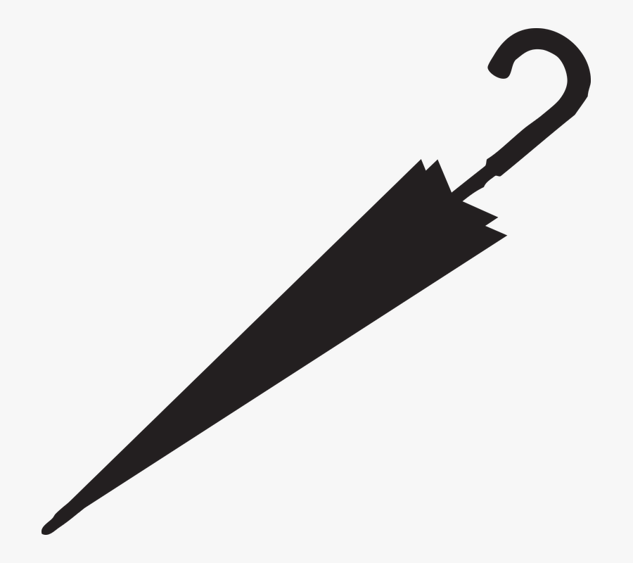 Transparent Umbrella Raindrops Clipart - Illustration, Transparent Clipart