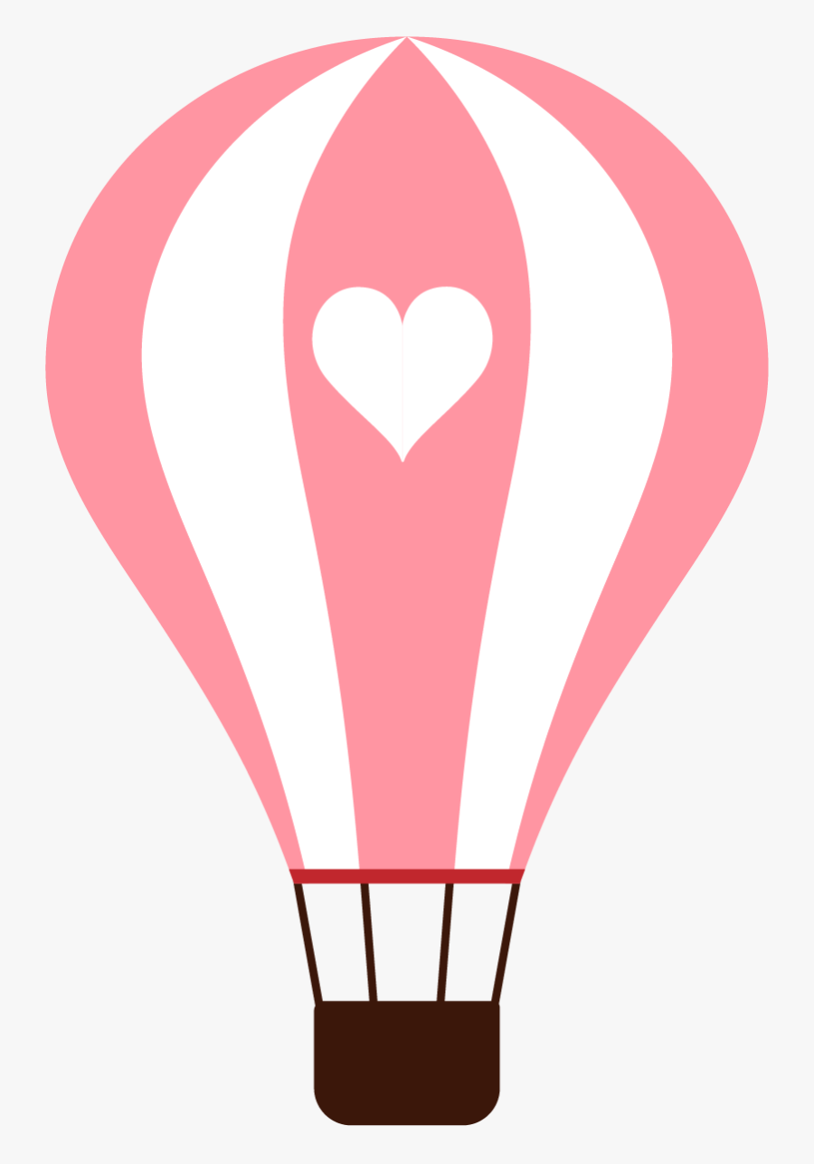 Hot Air Balloon Cartoon Clip Art - Hot Air Balloon Clipart Pink, Transparent Clipart