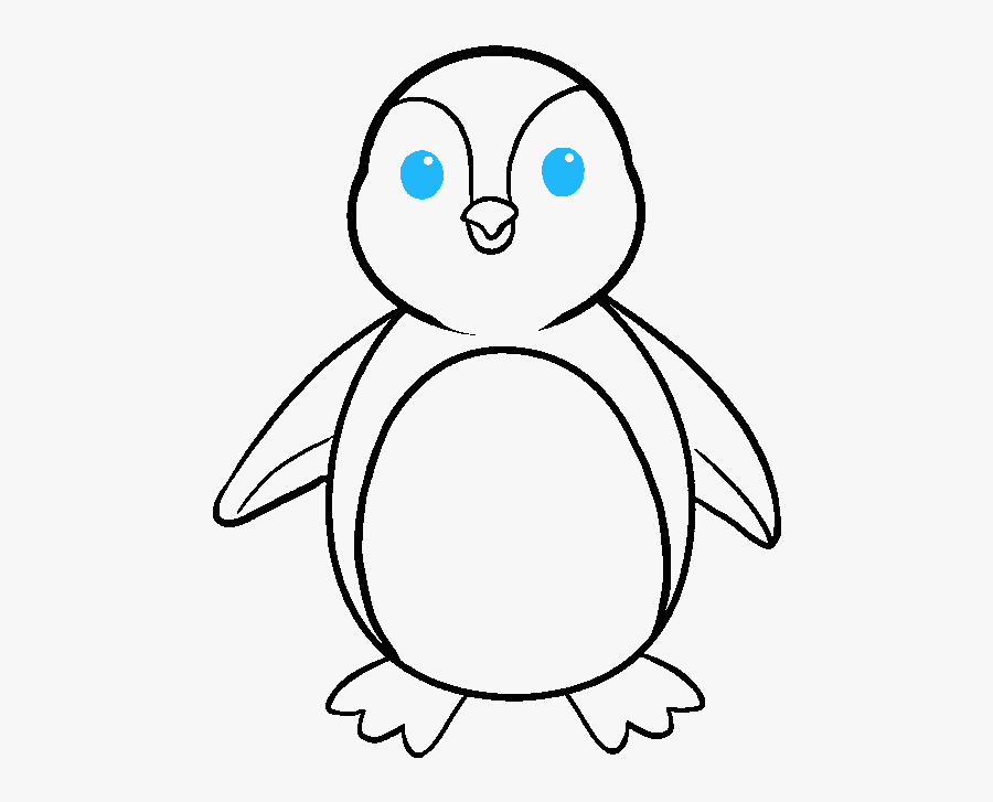 How To Draw Penguin - Penguin Drawing, Transparent Clipart