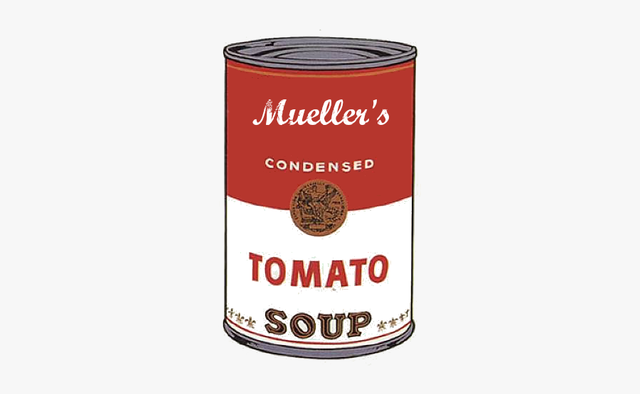 Mueller Tomato Soup - Pop Art Andy Warhol, Transparent Clipart