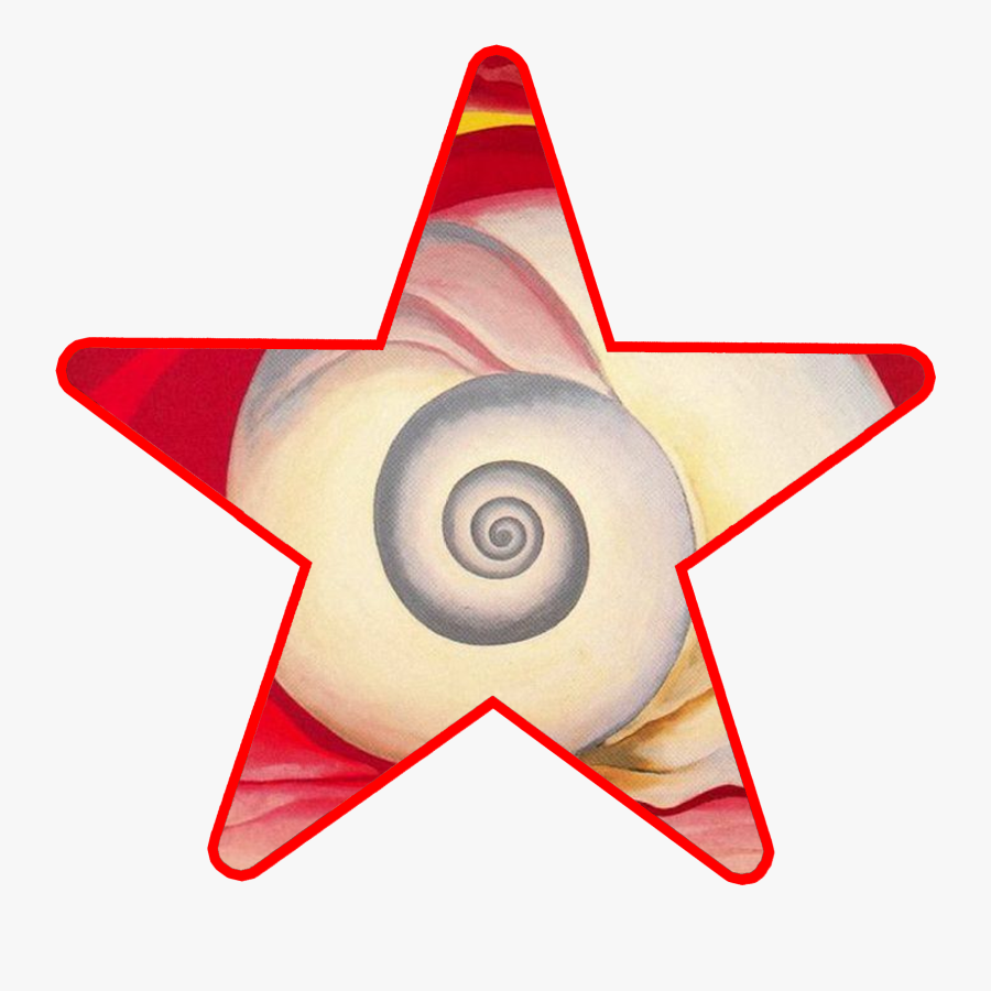 Artist Star Georgia O Keeffe Shell - Vector Graphics, Transparent Clipart