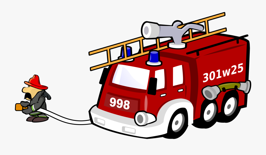 Fire Station Clip Art , Png Download - Transparent Fire Truck Siren Cartoon, Transparent Clipart