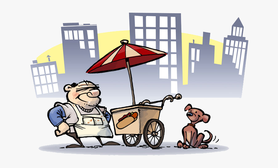 Hot Dog Stand, Transparent Clipart