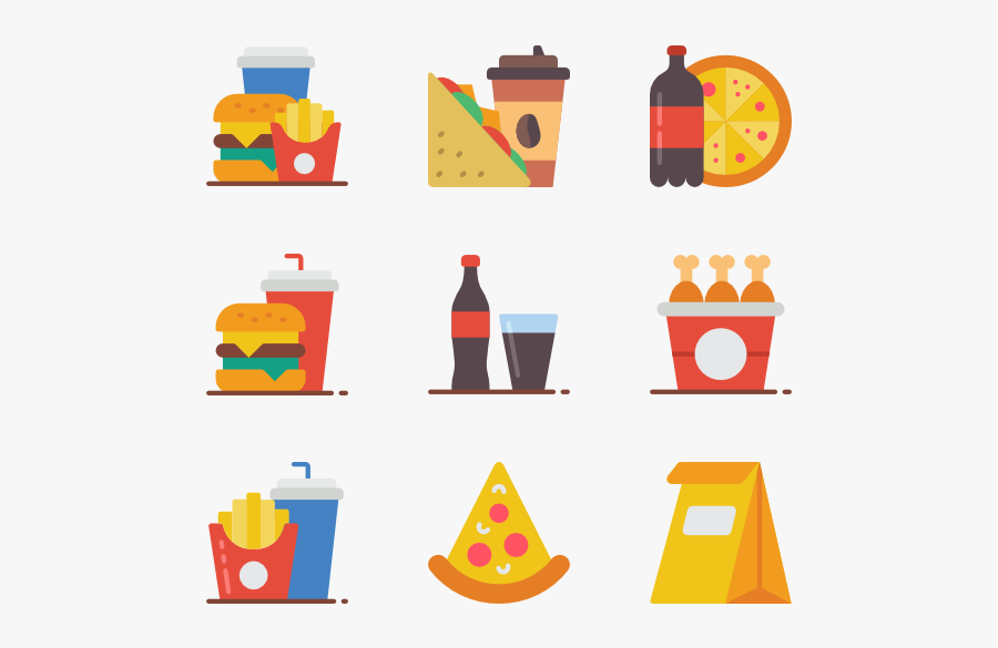 Fast Food, Transparent Clipart