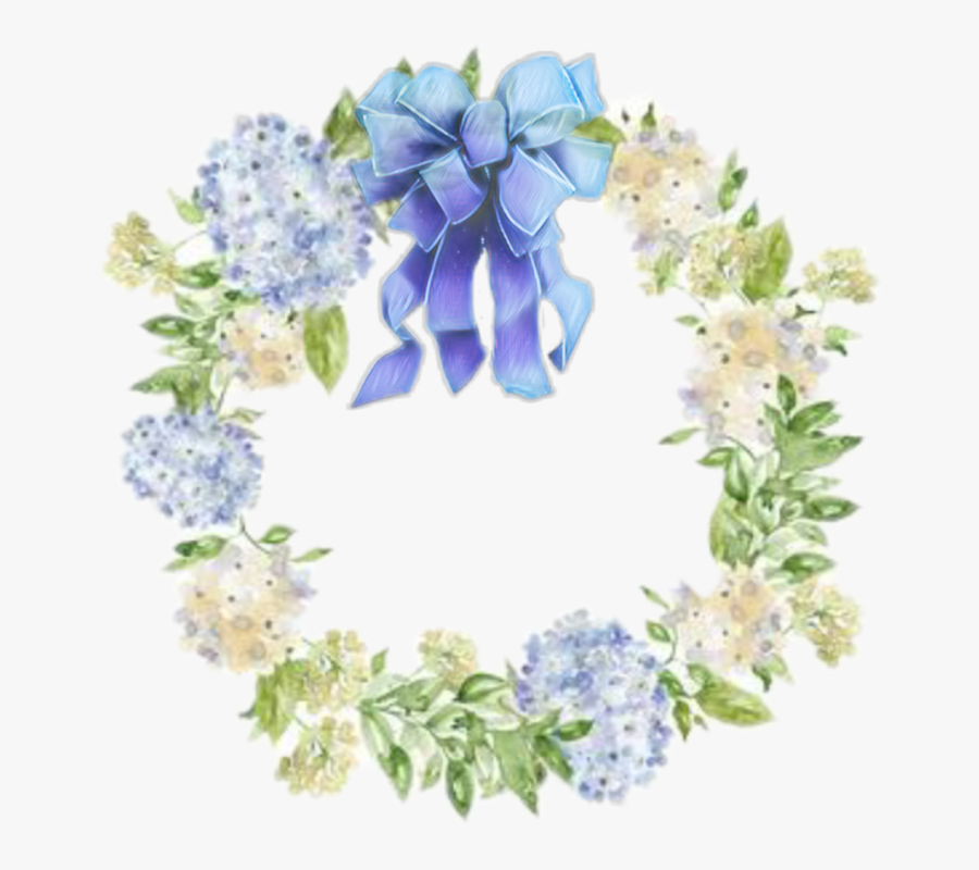 #hydrangeas #flowers #wreath - Bouquet, Transparent Clipart