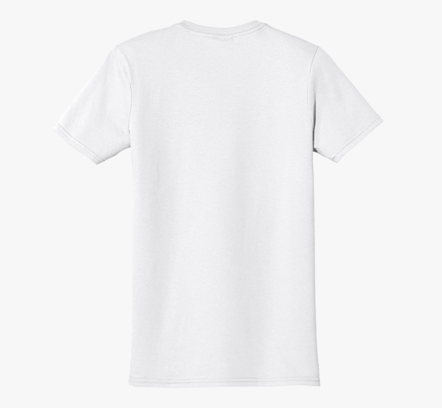White Men S Cotton - Gildan White Tee Back, Transparent Clipart