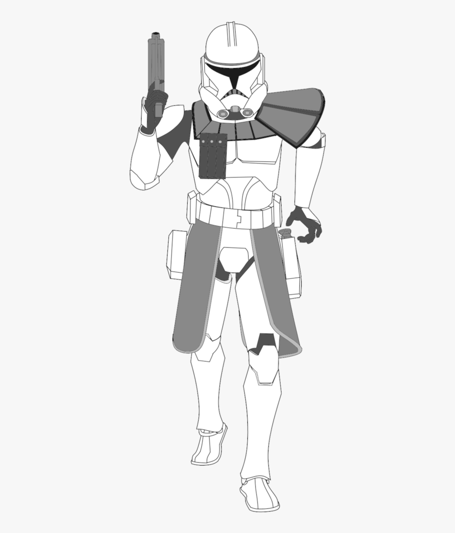 Drawing Arc Trooper Transparent Png Clipart Free Download - Star Wars Clone Trooper Art, Transparent Clipart