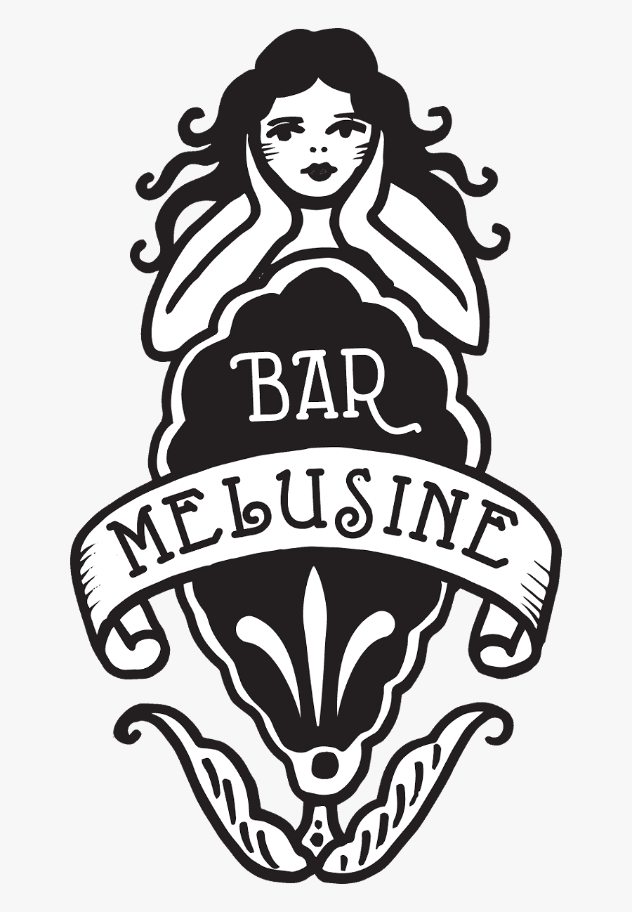 Bar Melusine Logo, Transparent Clipart